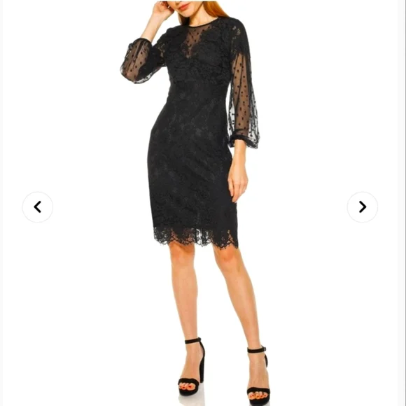 Alexia Admor | Dresses | Alexia Admor Bubble Sleeve Lace Dress Size8 Nwt |  Poshmark